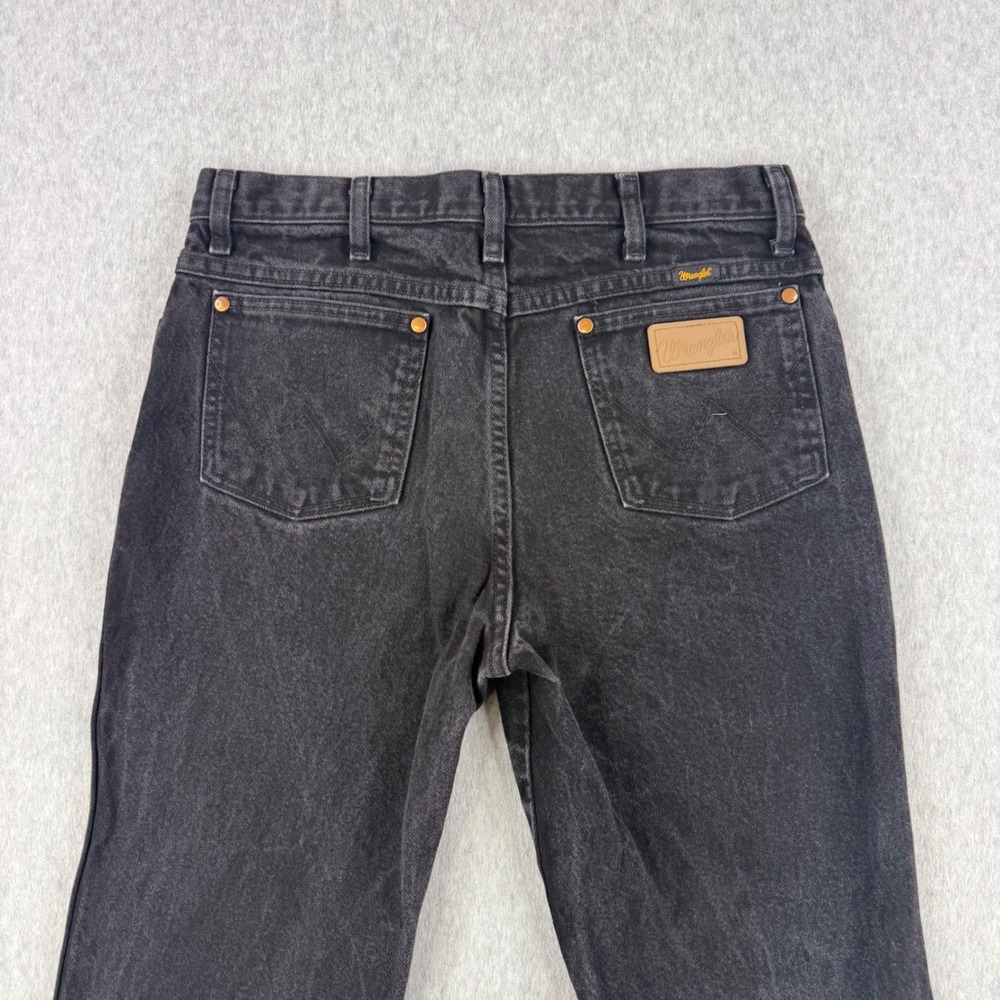 Wrangler Jeans Mens Fits 33x32 Black 936WBK Slim Fit Cowboy Cut Western Denim - Picture 6 of 13